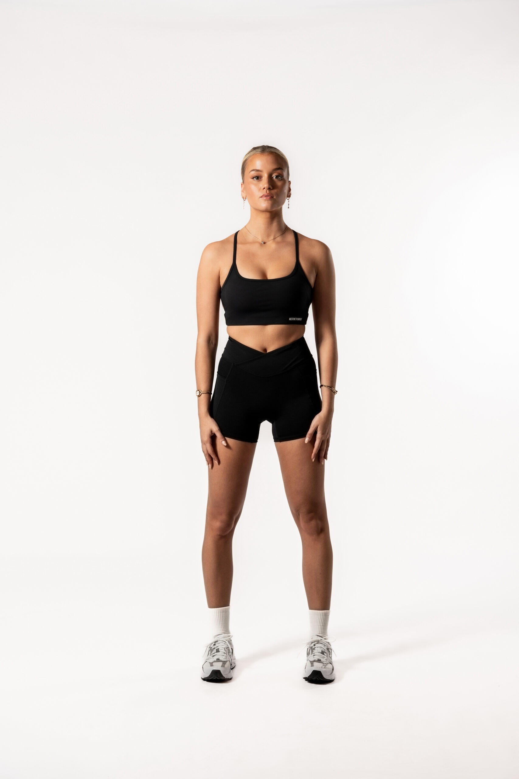 Sujetador deportivo Luxe Series Fitness Mujer Aesthetic Wolf Negro 6/6
