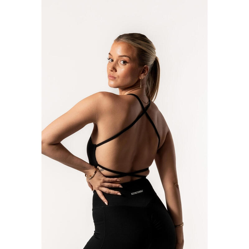 Luxe Series Soutien-gorge de sport - Fitness - Femmes - Noir