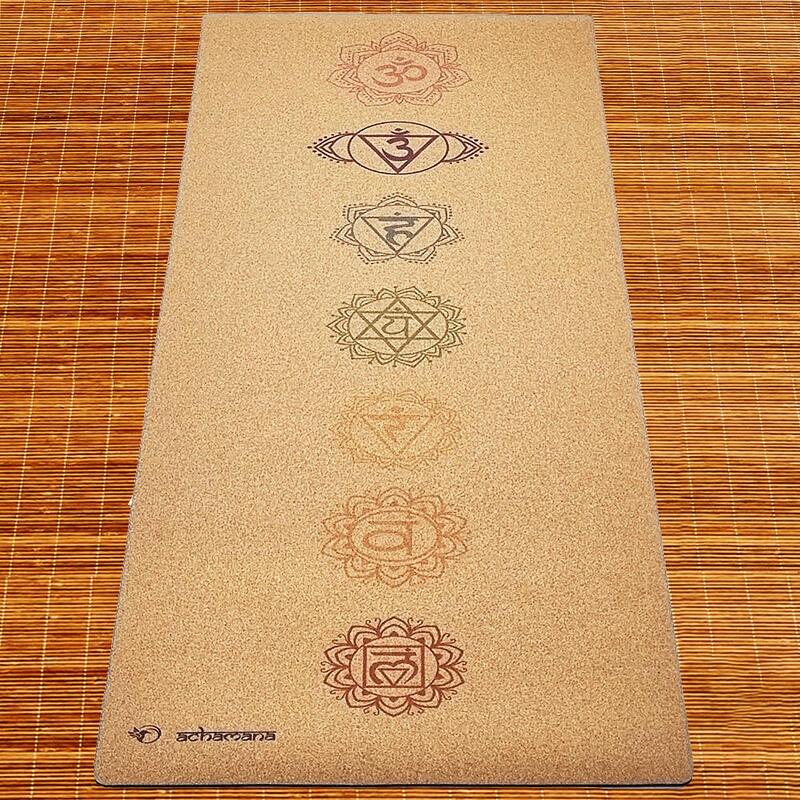 Pakket yoga kurk 7 chakra's (beginner & yogi) Yoga mat, wiel, 2 stenen riem