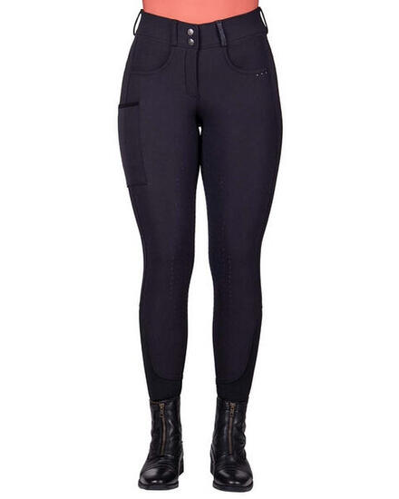 Pantaloni da equitazione full grip QHP Kae