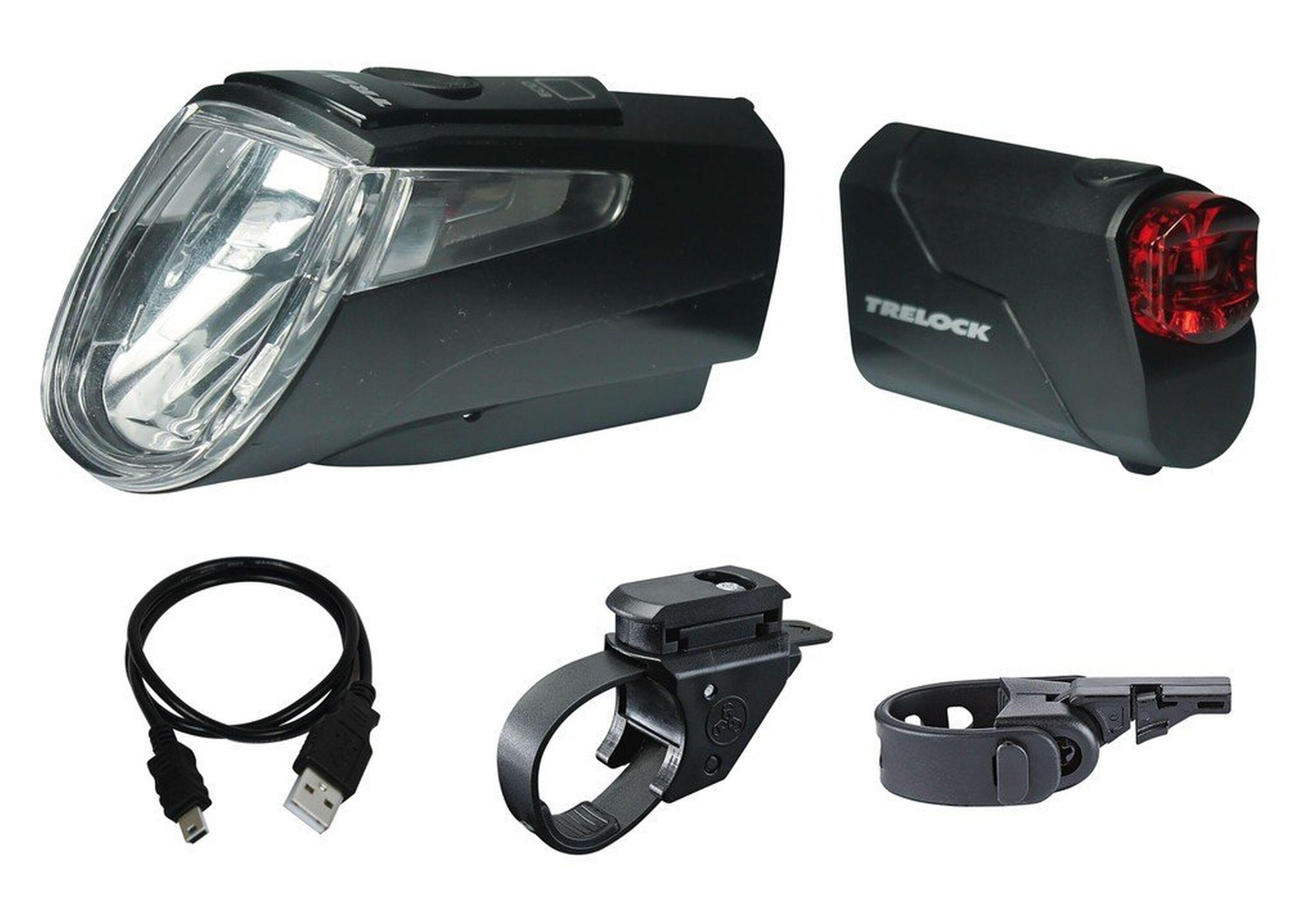 Lot d'éclairages Trelock ls 460 i-go power 40 ls 720 reego usb 2/3