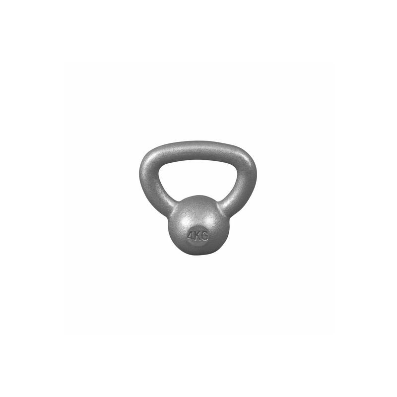 Kettlebell set van 3 - 4, 8 & 12 kg - Gietijzer - Grijs