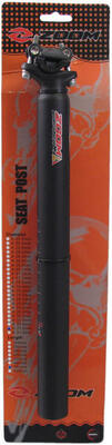 Zadelpen vast patent 27.2 x 350 mm aluminium matzwart