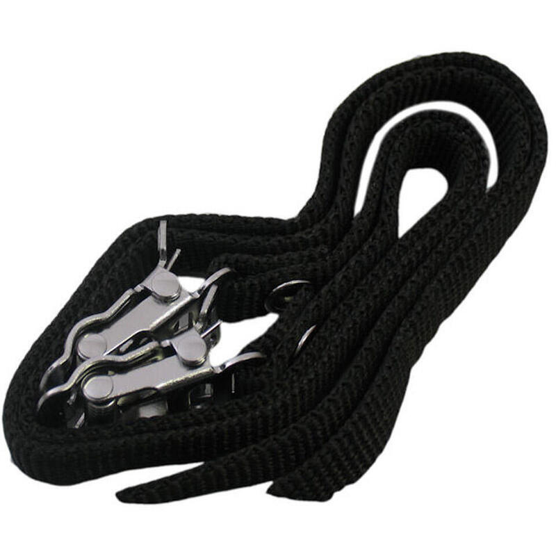 Sangles de Pédale Edge en Nylon Noir pour Cyclistes