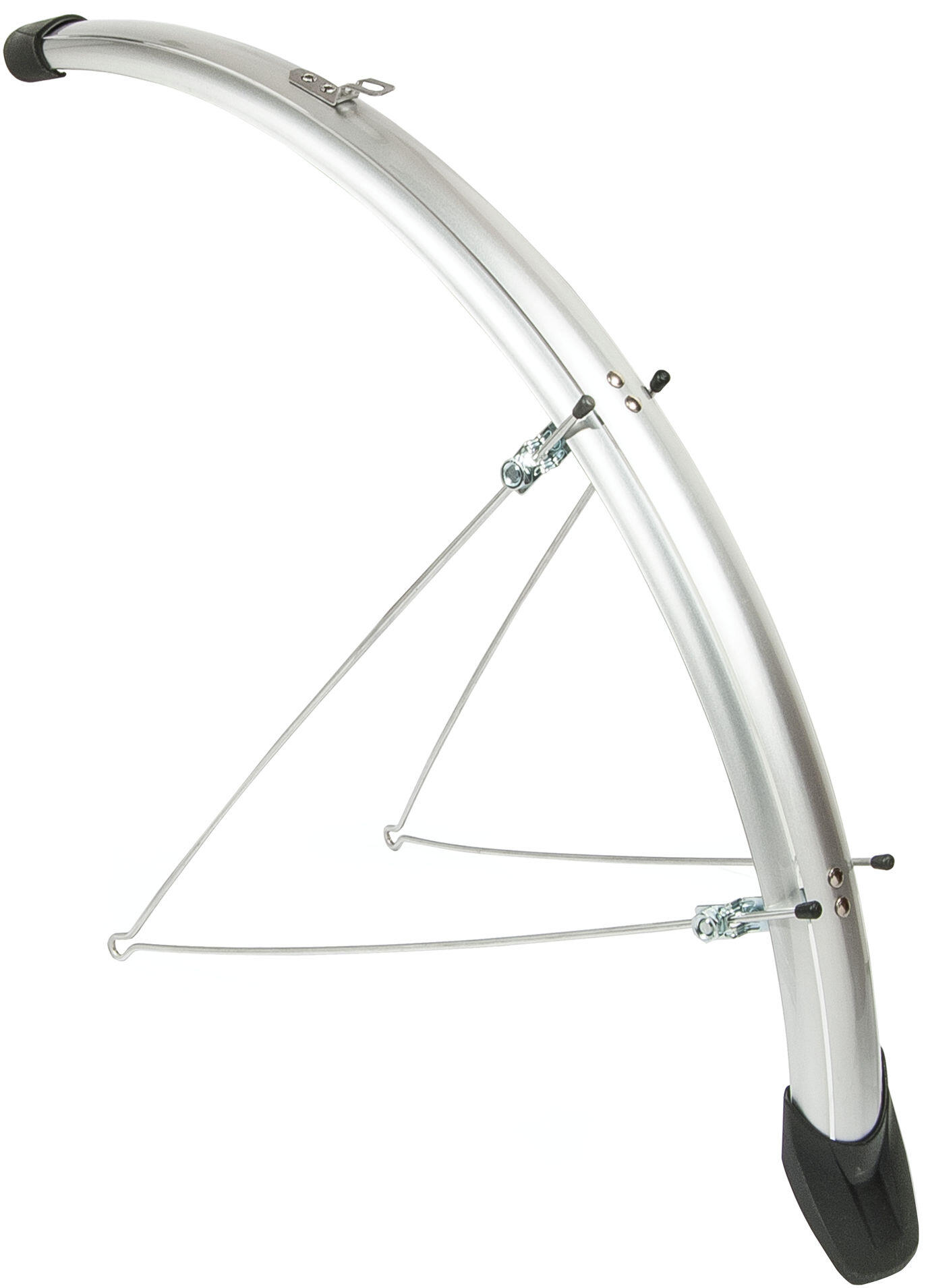 Elegante Spatbordset Eurofender voor 28 inch Fietsen - Zilver 1/4