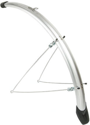 Elegantes Schutzblechset Eurofender für 28 Zoll Fahrräder - Silber