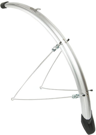 Elegantes Schutzblechset Eurofender für 28 Zoll Fahrräder - Silber