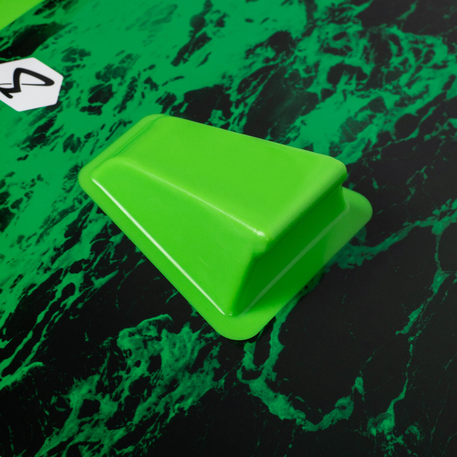 Kneeboard Matrix mit Hacken Wakeboard Kinder/Erwachsene grün 4/7