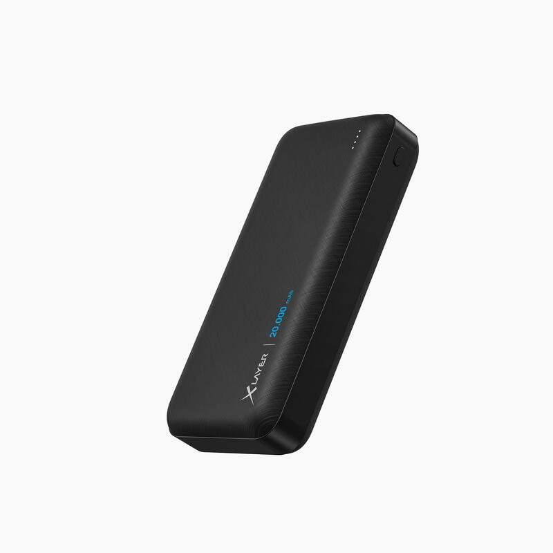 XLayer Powerbank Solid 20.000 mAh Black