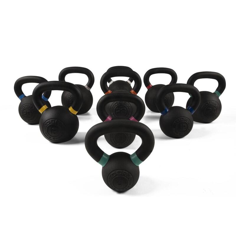 Kettlebell avec revêtement en poudre - Noir - unisexe - par unité