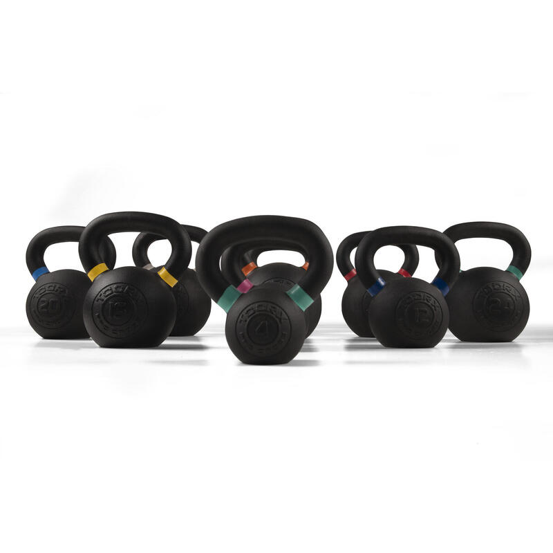 Kettlebell avec revêtement en poudre - Noir - unisexe - par unité