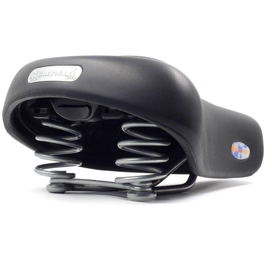 Bequemer Selleroyal Selle Sattel Holland Gel Schwarz 3/4