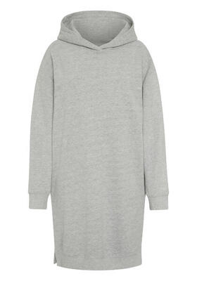 Sweatkleid mit Kapuze und Label-Schriftzügen