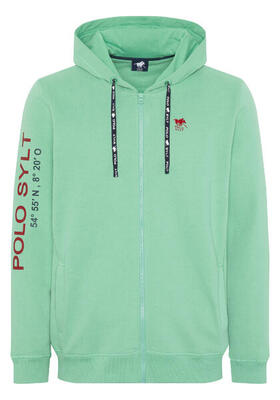 Sweatjacke mit Koordinaten-Print