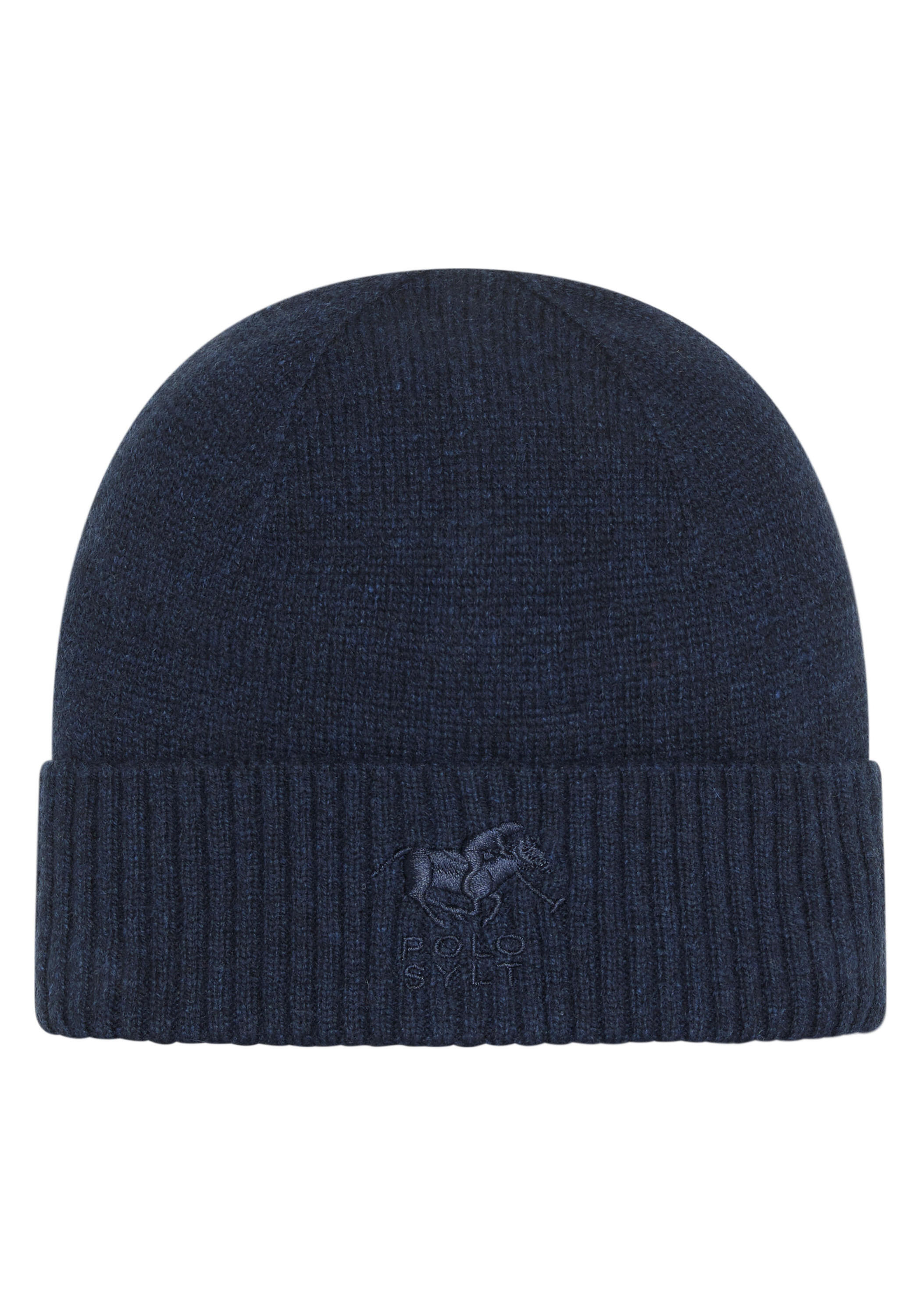 POLO SYLT Strickmütze mit gesticktem Label-Symbol