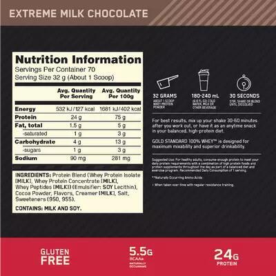 ON Gold Standard Whey 10lbs - Extreme Milk Chocolate