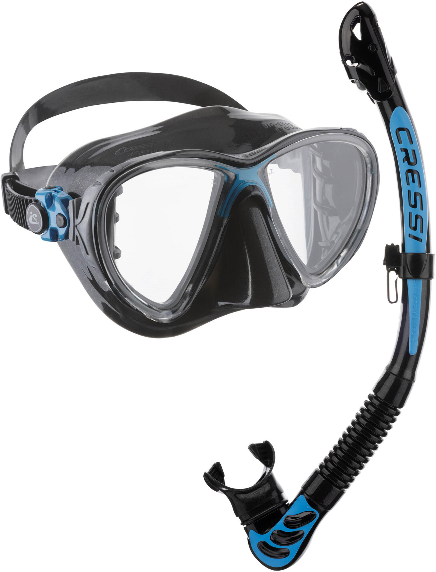 CRESSI Set Snorkeling Combinato Cressi COMBO BIG EYES EVOLUTION+ALPHA UTRA DRY