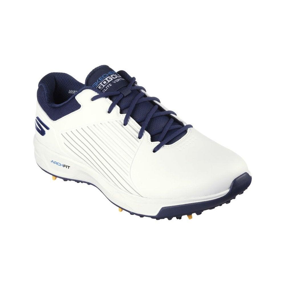 Skecher GO GOLF ELITE VORTEX Golf Shoes - White/Navy/Blue 1/5
