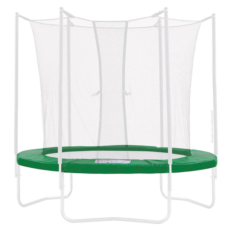 Coussin PVC vert de protection pour trampoline Ø 305 cm