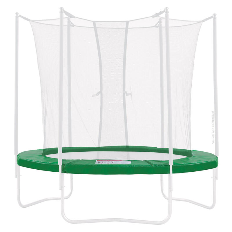 Coussin PVC vert de protection pour trampoline Ø 360 cm