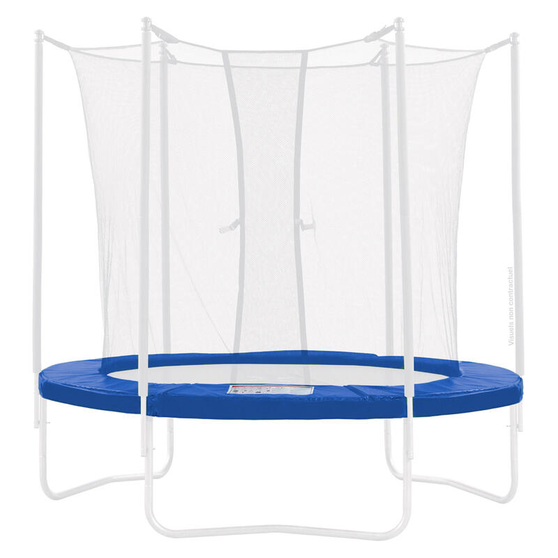 Coussin de protection Ø305cm bleu pour trampoline
