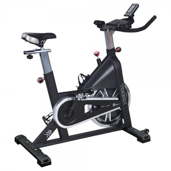 Bicicleta toorx srx 65 evo: volante de 22 kg, consola lcd e correia poly v