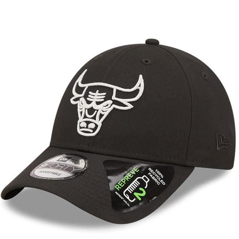 New Era-pet van de Chicago Bulls, Kleur: zwart