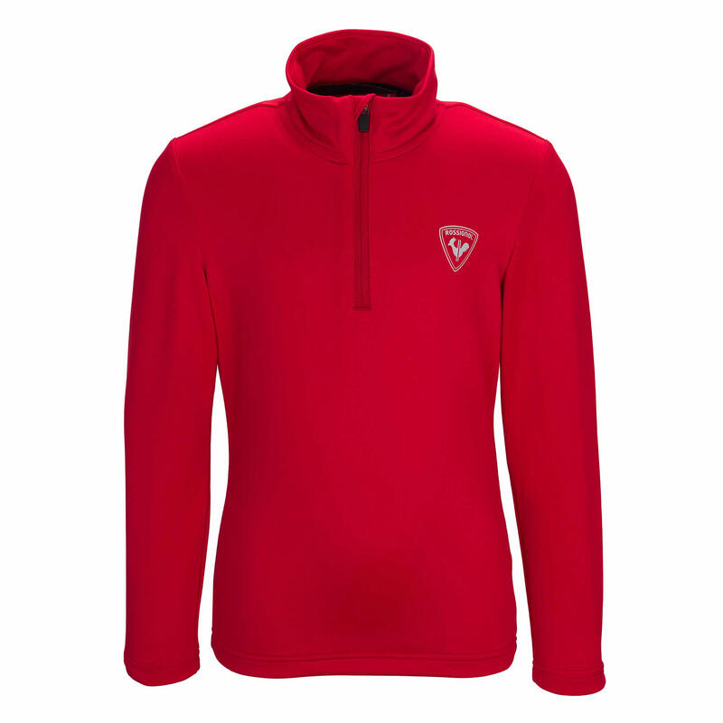 Bluza narciarska dla dzieci Rossignol Boy 1/2 Zip Warm Stretch czerwona