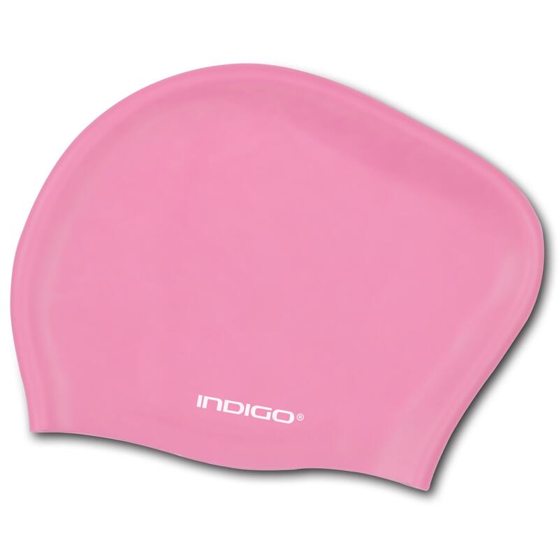 Bonnet de Natation en Silicone Étanche pour Cheveux Longs