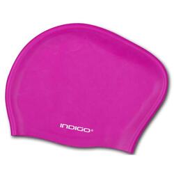 Gorro de Natación Silicona para Cabellos Largos  INDIGO  Ciclamen