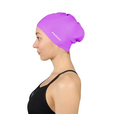Cuffia da Nuoto in Silicone per Capelli Lunghi INDIGO