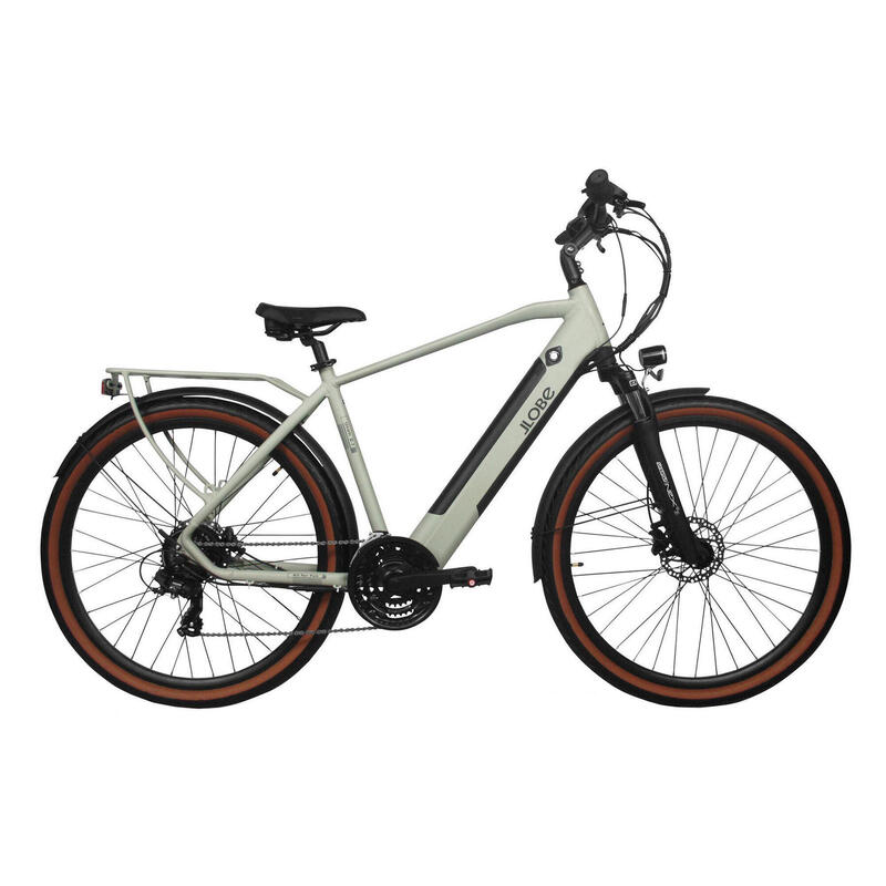 Llobe Utah, vélo de randonnée électrique, homme, 52 cm, 12,8 Ah, gris