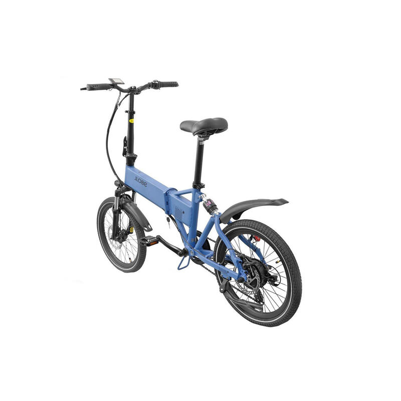 Llobe City III, vélo électrique pliant, 7 vitesses, 10,4 Ah, bleu