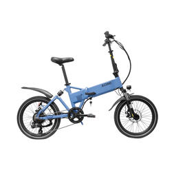 Llobe City III, vélo électrique pliant, 7 vitesses, 10,4 Ah, bleu
