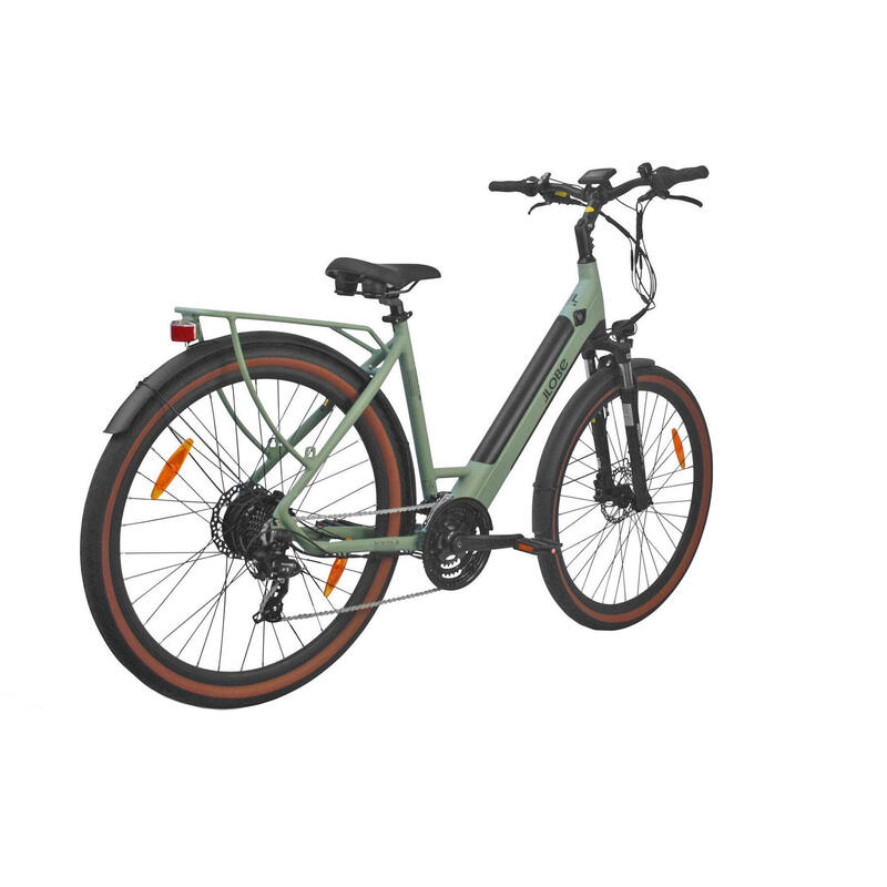 Llobe Utah, vélo de randonnée électrique, femmes, 52 cm, 12,8 Ah, vert