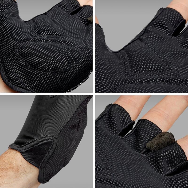 Fietshandschoenen korte vinger maat XL - EasyRider Padded zwart