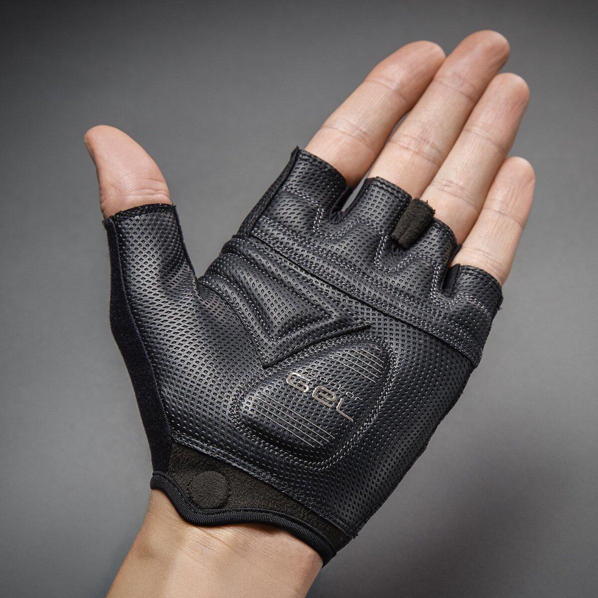 Gants de cyclisme doigts courts été taille XS - ProGel Padded noir pour femme 3/7