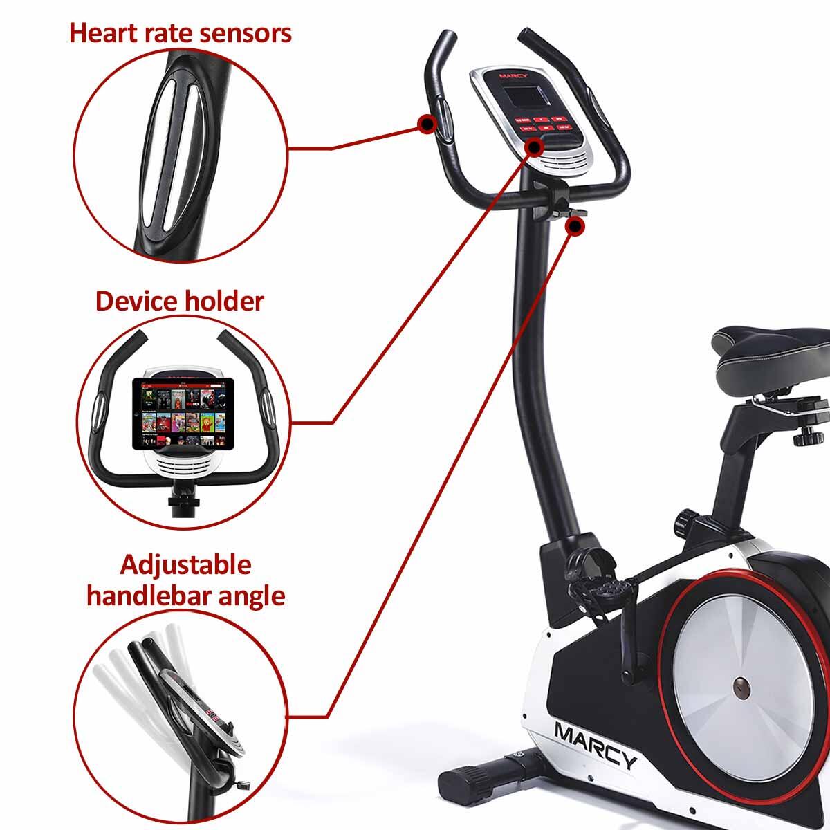 MARCY ONYX B80 UPRIGHT EXERCISE BIKE 4/7