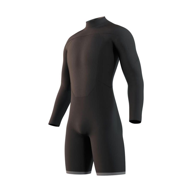 Hommes Brand 3/2mm Manches Longues Back Zip Shorty Combinaison Néoprène