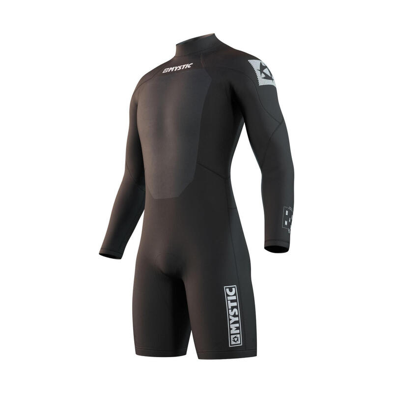 Hommes Brand 3/2mm Manches Longues Back Zip Shorty Combinaison Néoprène