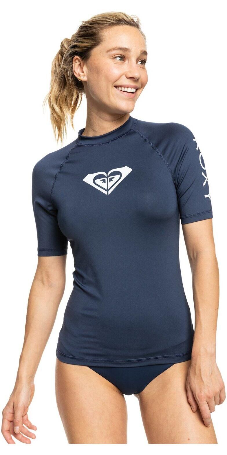 ROXY Whole Hearted Short Sleeve Rash Vest - Mood Indigo