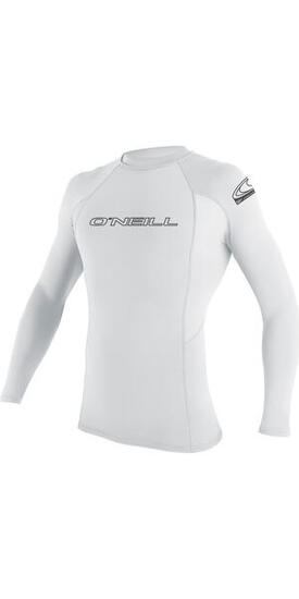 O'neill De Base Skins Manches Longues Crew Lycra Vest - Blanc