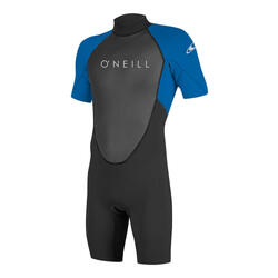 O'Neill Hommes Reactor II 2mm Back Zip Shorty Combinaison Néoprène - Black / Oc