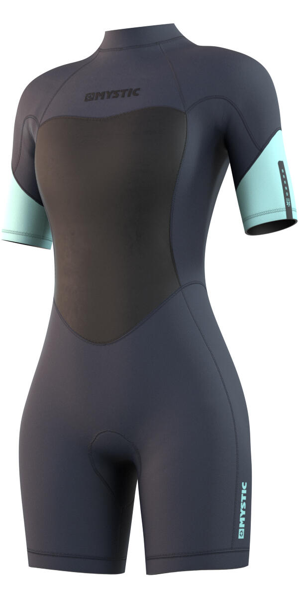 MYSTIC Brand 3/2mm Back Zip Shorty Wetsuit - Night Blue