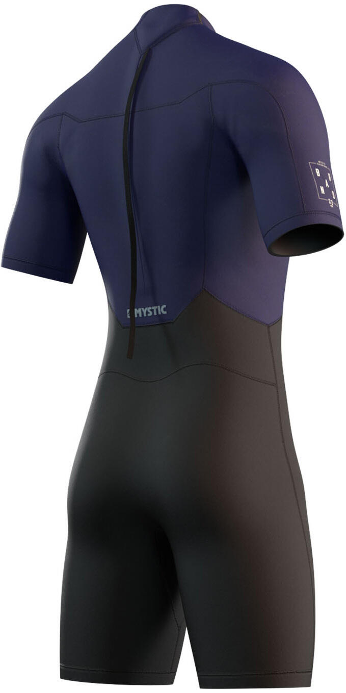 Brand 3/2mm Shorty Wetsuit - Night Blue 2/5