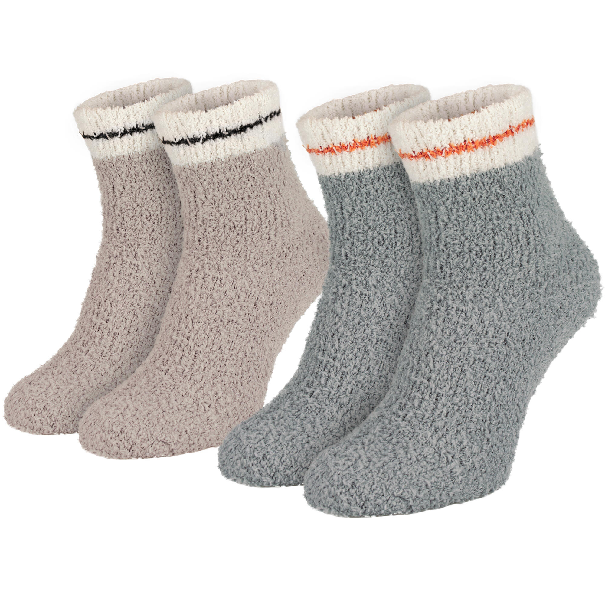 Cozy socks | Women | 2 pairs | One size | Grey/Brown