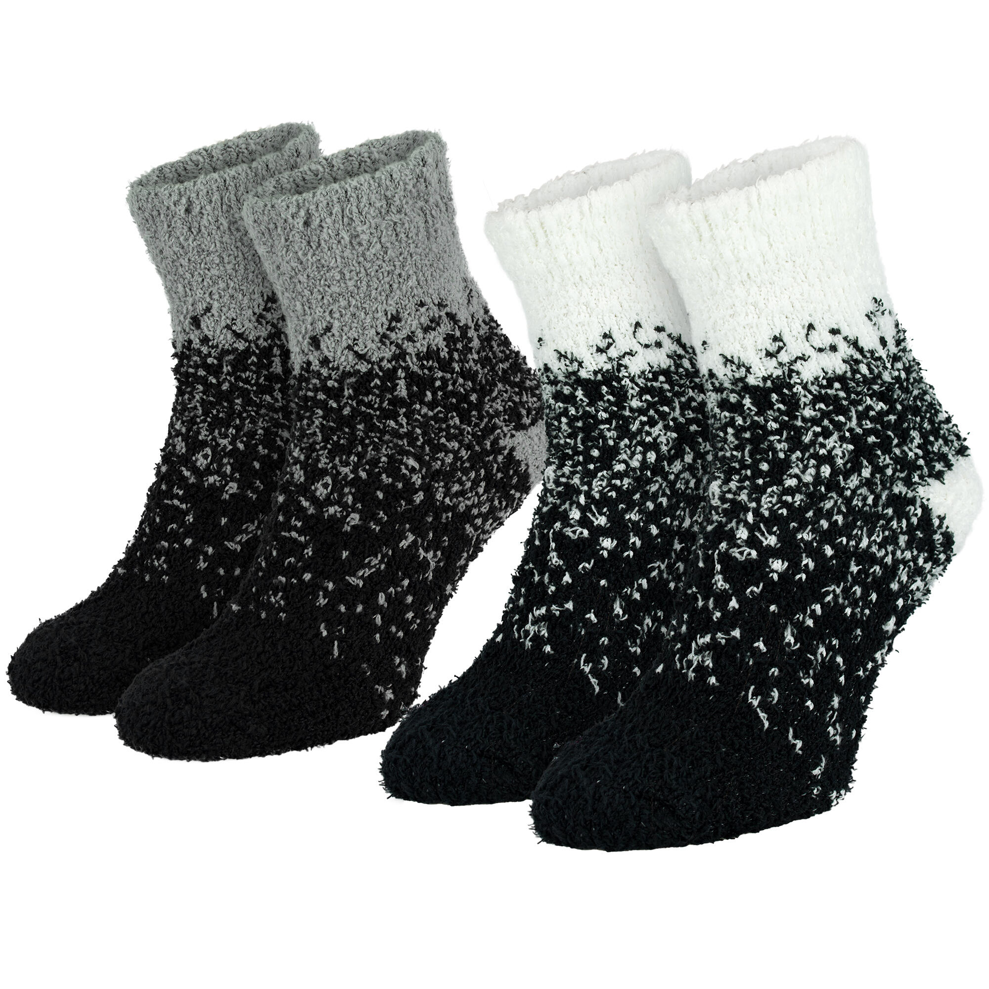 Cozy socks | Women | 2 pairs | One size | White/Grey