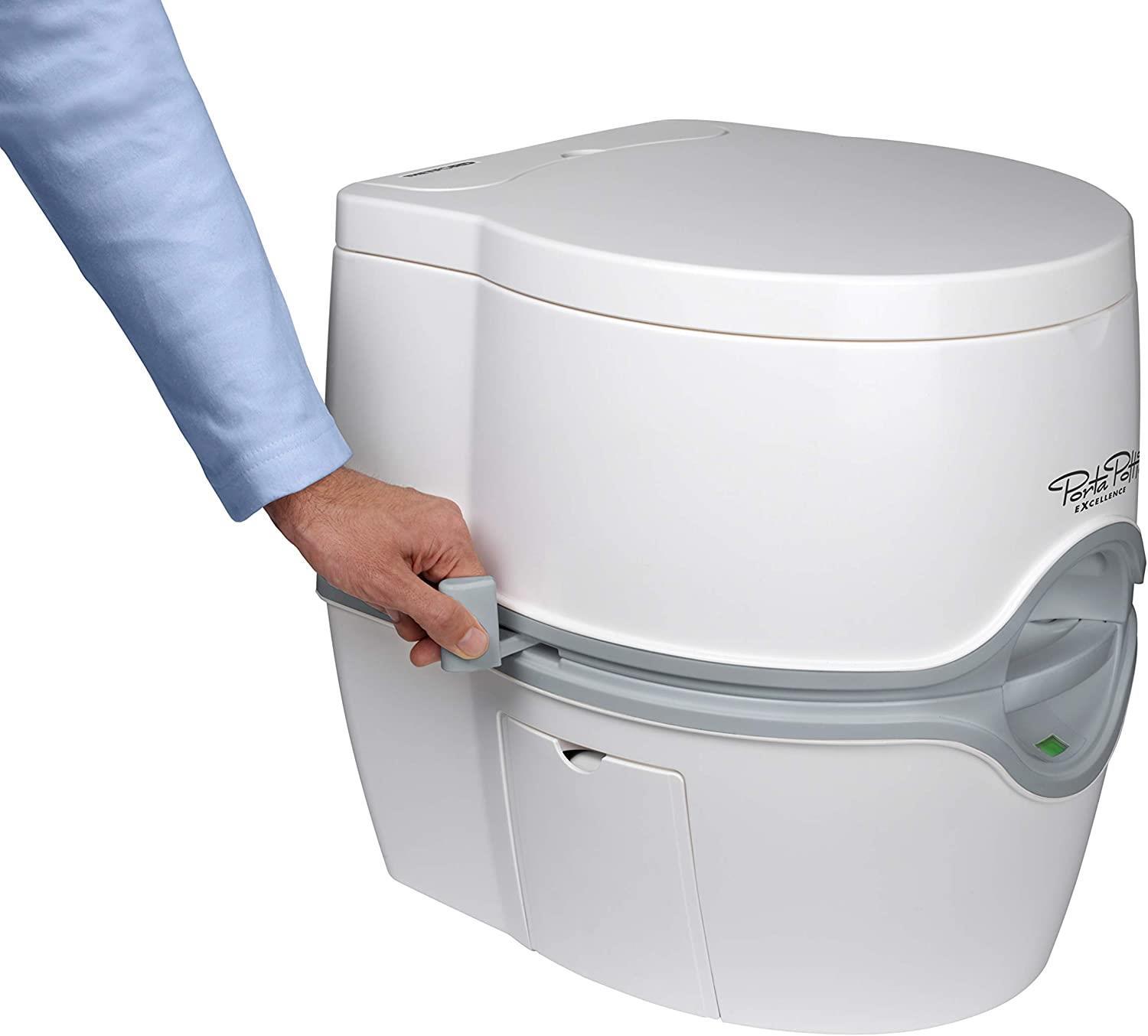 Thetford Porta Potti Excellence 565E Electric Flush Premium Chemical Toilet 5/7