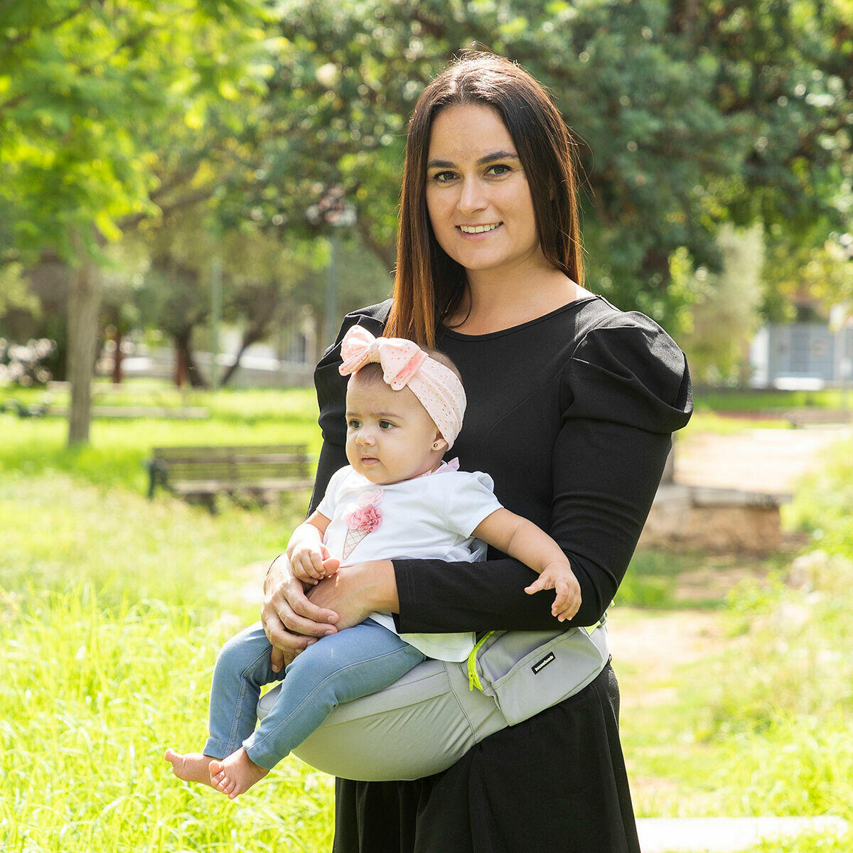 Developmental Waist Belt Baby Carrier with Pockets InnovaGoods 2/5
