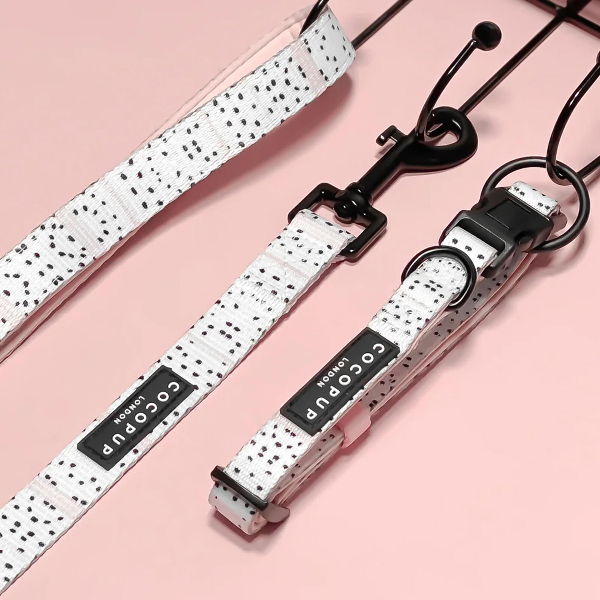 Cocopup Pink Dalmatian Lead: Add a Pop of Personality to Your Dog's Walks 2/5